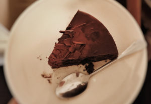 Кусочек шоколадного пирога