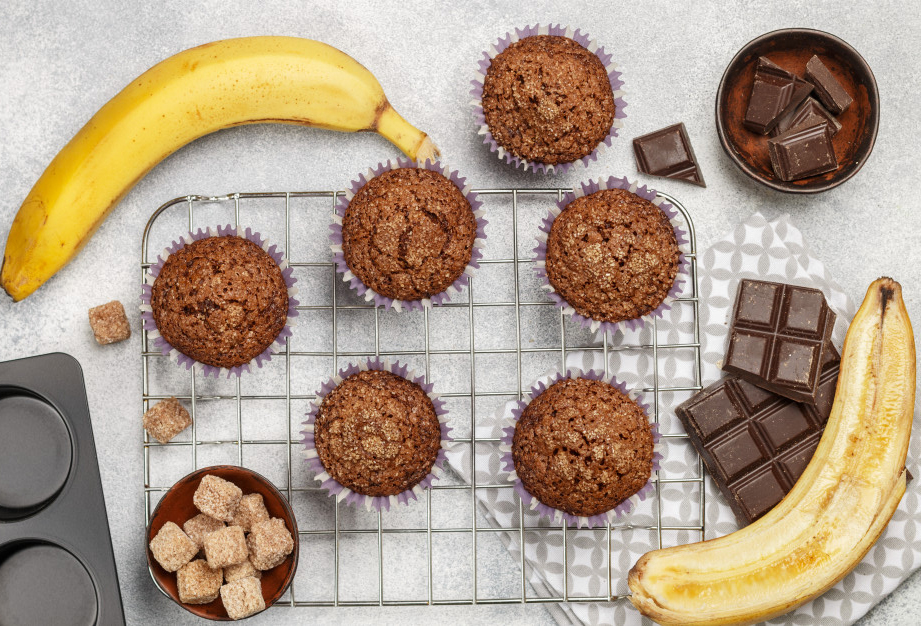 Маффины с бананом и шоколадом рецепт приготовления и описание