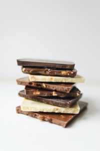 плитки разных видов шоколада