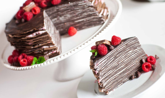 Блинно-шоколадный торт